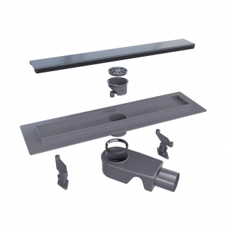 Душевой лоток RGW SDR-31B 40 см, чёрный