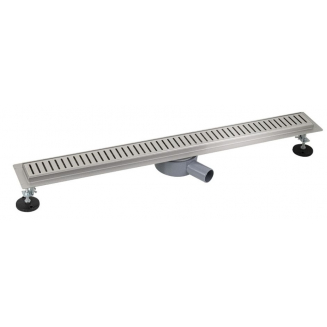 Душевой лоток САНАКС 00140 800х70 линейный, горизонтальный, с зазором под плитку нержавеющая сталь