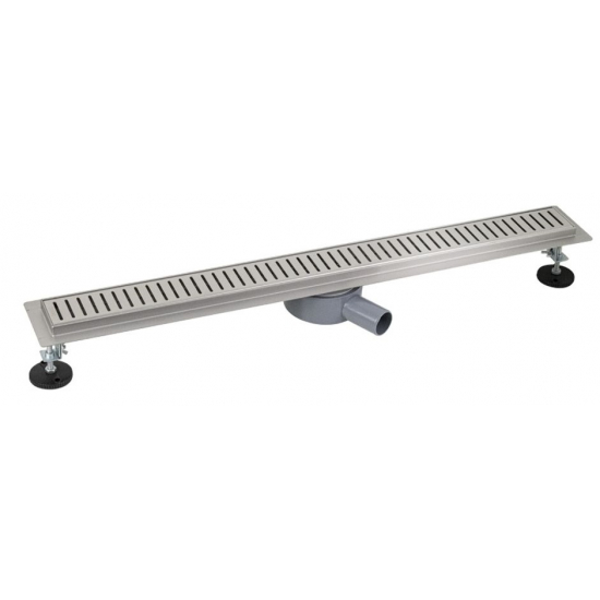 Душевой лоток САНАКС 00140 800х70 линейный, горизонтальный, с зазором под плитку нержавеющая сталь