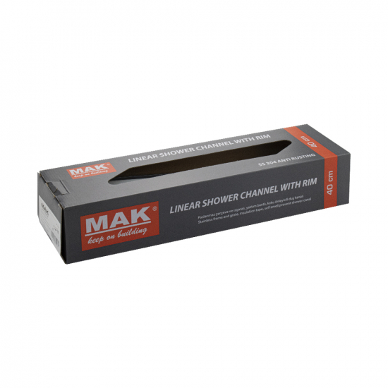 Душевой лоток САНАКС 30037 400x62 линейный, с площадкой под плитку нержавеющая сталь, пластик АБС