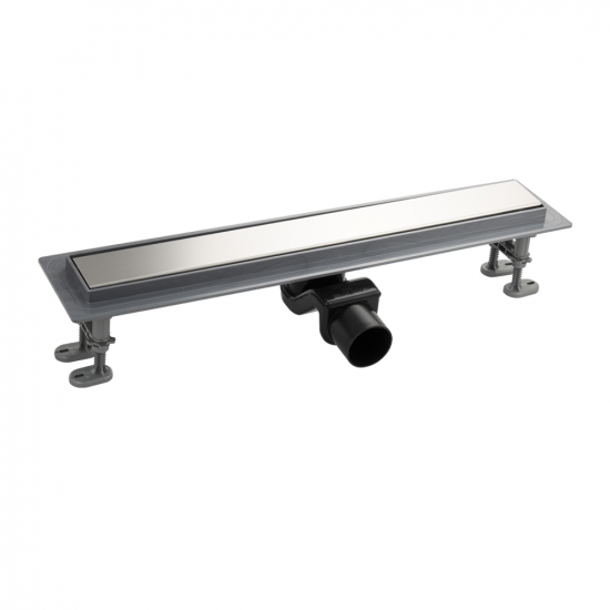 Душевой лоток САНАКС 33038 500x62 линейный, с площадкой под плитку, нержавеющая сталь, пластик АБС