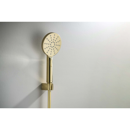 Душевой набор AQUATEK Оберон AQ2033BG Select 120 3 jet золото шлифованное