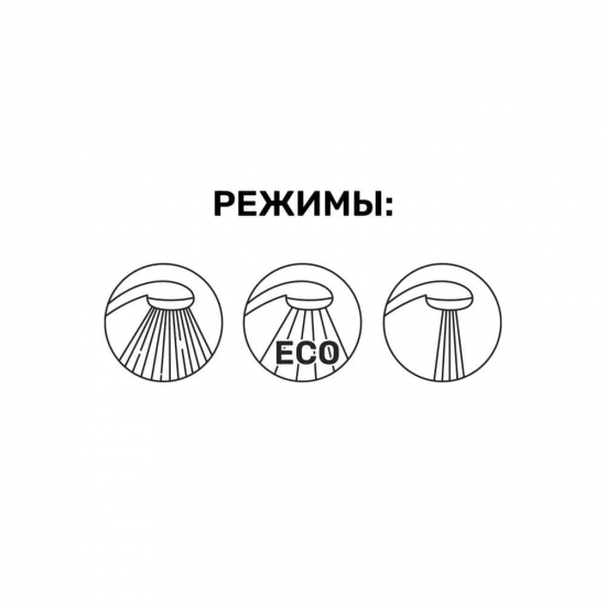 Душевой набор GFMARK 3007 лейка, шланг, кронштейн, 3 режима