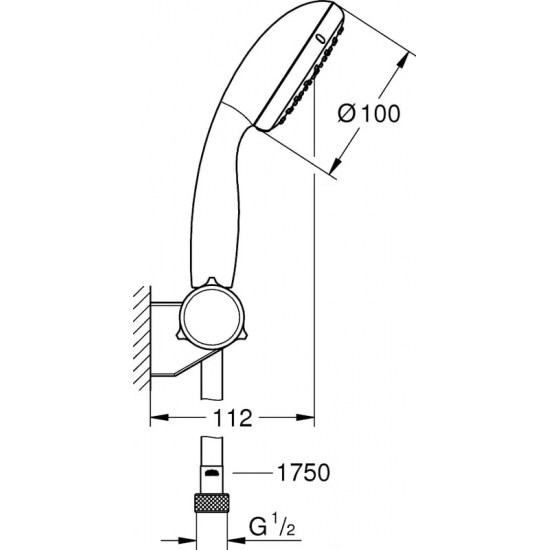 Душевой набор GROHE Tempesta New 2760110E хром
