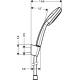 Душевой набор HANSGROHE Croma 100 Vario 27594000, Porter'S