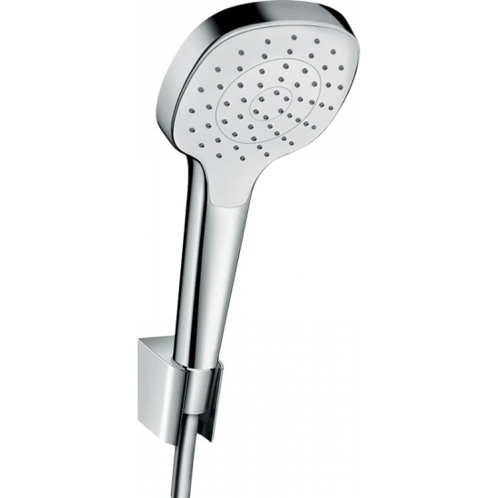 Душевой набор HANSGROHE Croma Select E 26412400, белый, хром