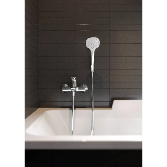 Душевой набор HANSGROHE Croma Select E 26412400, белый, хром