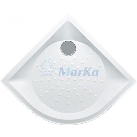 Душевой поддон 1МАРКА Afina полукруглый 80x80 АБС-пластик