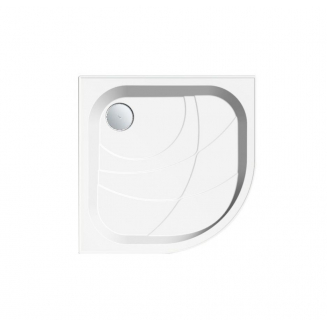 Душевой поддон 1МАРКА Bella NEW полукруглый 80x80 АБС-пластик, без экрана