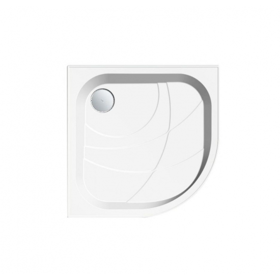 Душевой поддон 1МАРКА Bella NEW полукруглый 80x80 АБС-пластик, без экрана