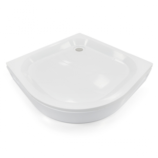 Душевой поддон 1МАРКА Bella NEW полукруглый 80x80 АБС-пластик, без экрана