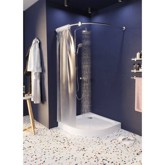 Душевой поддон 1МАРКА Tondo полукруглый 90x90 АБС-пластик