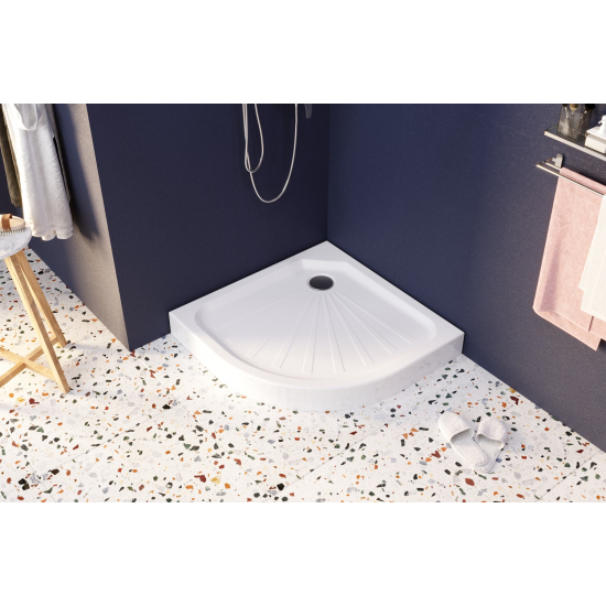 Душевой поддон 1МАРКА Tondo полукруглый 90x90 АБС-пластик