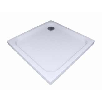 Душевой поддон АКВАТЕК 90x90 литьевой мрамор, гладкое дно