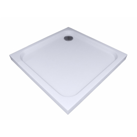 Душевой поддон АКВАТЕК 90x90 литьевой мрамор, гладкое дно