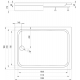Душевой поддон ALEX BAITLER AB 12917H-1 120x90x17 акрил