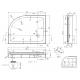 Душевой поддон AZARIO P2912 L 120x90x15 акрил, левый 