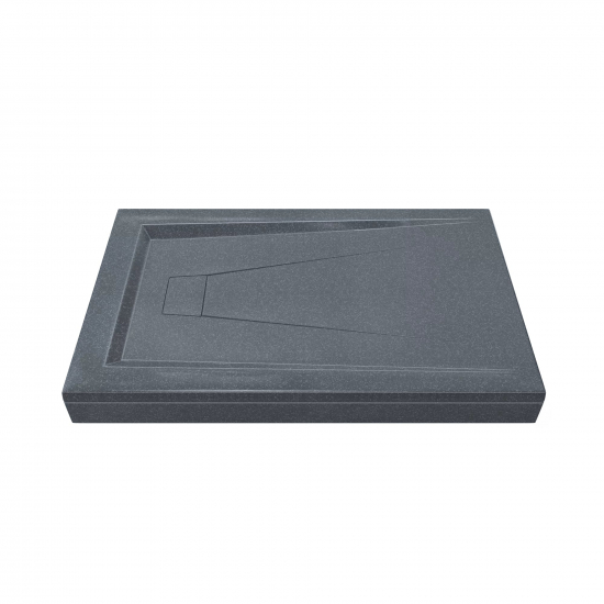 Душевой поддон BAS Good Door Атриум 120x80 литьевой мрамор, серый (без слива / ножек / экрана)