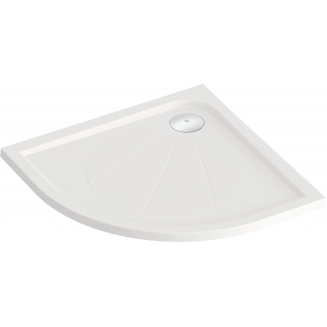 Душевой поддон BAS Good Door Эклипс 100x100 литьевой мрамор, белый (без слива / ножек / экрана)