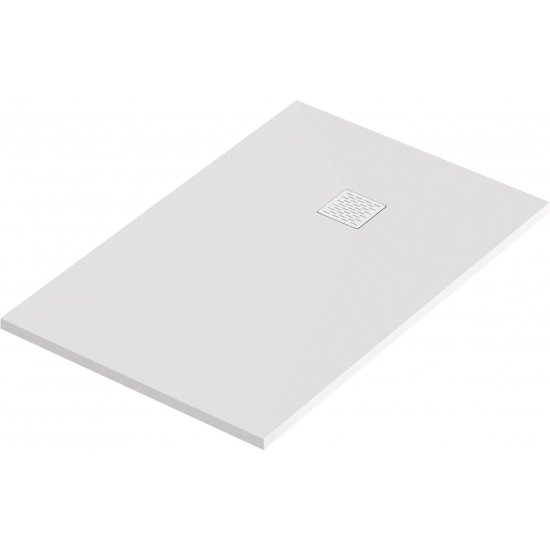 Душевой поддон BAS Good Door Essentia 100x70 литьевой мрамор, белый (без слива / ножек / экрана)