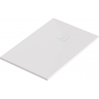 Душевой поддон BAS Good Door Essentia 100x80 литьевой мрамор, белый (без слива / ножек / экрана)