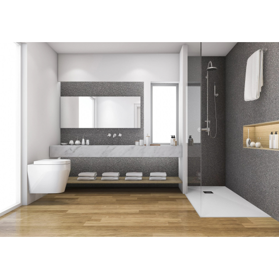 Душевой поддон BAS Good Door Essentia 100x80 литьевой мрамор, белый (без слива / ножек / экрана)