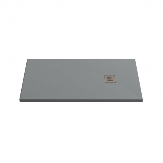 Душевой поддон BAS Good Door Essentia 120x80 литьевой мрамор, серый (без слива / ножек / экрана)