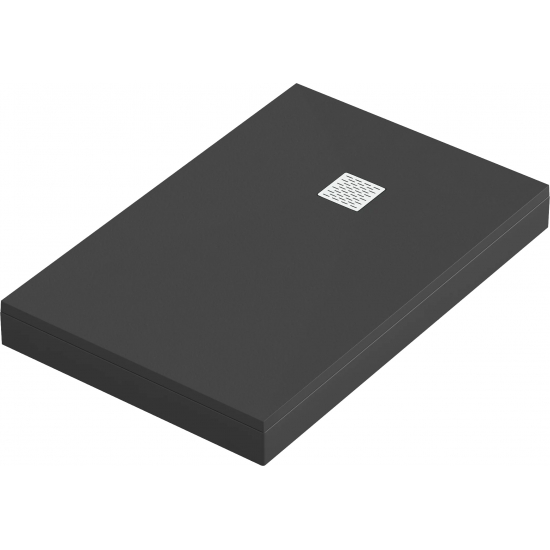 Душевой поддон BAS Good Door Essentia 120x90 литьевой мрамор, чёрный (без слива / ножек / экрана)