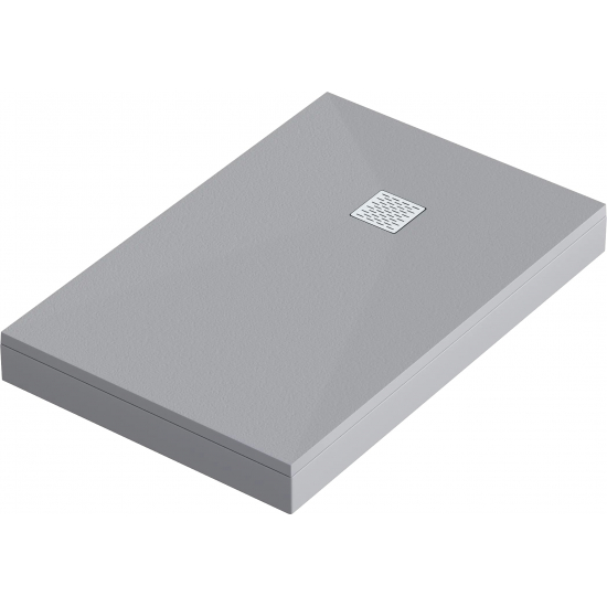 Душевой поддон BAS Good Door Essentia 120x90 литьевой мрамор, серый (без слива / ножек / экрана)