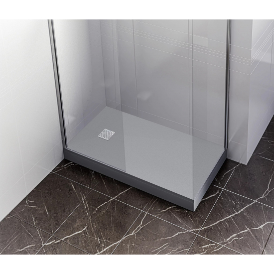 Душевой поддон BAS Good Door Essentia 140x80 литьевой мрамор, белый (без слива / ножек / экрана)