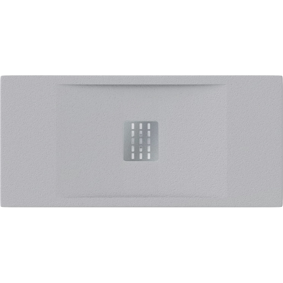 Душевой поддон BAS Good Door Flow 100x80 литьевой мрамор, серый (без слива / ножек / экрана)