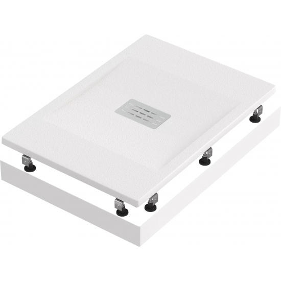 Душевой поддон BAS Good Door Flow 120x80 литьевой мрамор, белый (без слива / ножек / экрана)