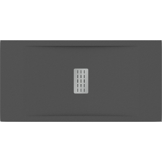 Душевой поддон BAS Good Door Flow 120x80 литьевой мрамор, чёрный (без слива / ножек / экрана)