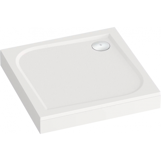 Душевой поддон BAS Good Door Квадро 100x100 литьевой мрамор, белый (без слива / ножек / экрана)