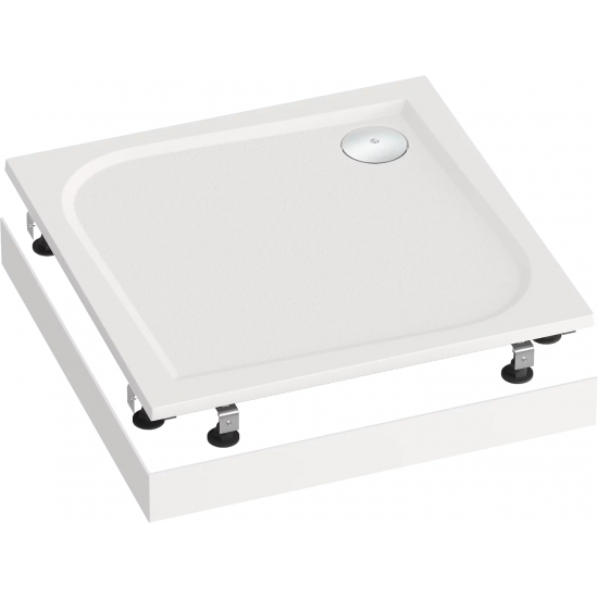 Душевой поддон BAS Good Door Квадро 90x90 литьевой мрамор, белый (без слива / ножек / экрана)