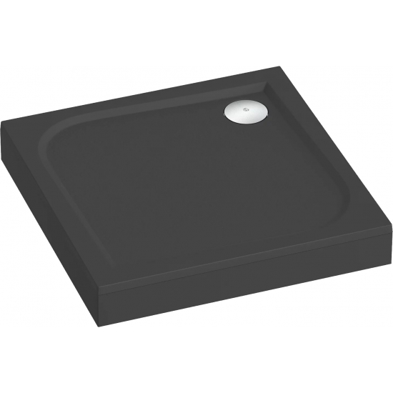 Душевой поддон BAS Good Door Квадро 90x90 литьевой мрамор, чёрный (без слива / ножек / экрана)