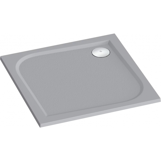 Душевой поддон BAS Good Door Квадро 90x90 литьевой мрамор, серый (без слива / ножек / экрана)