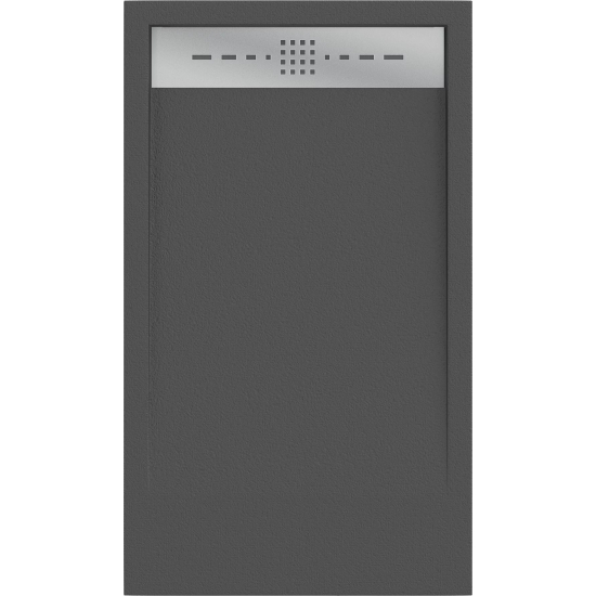 Душевой поддон BAS Good Door Stella 100x80 литьевой мрамор, чёрный (без слива / ножек / экрана)