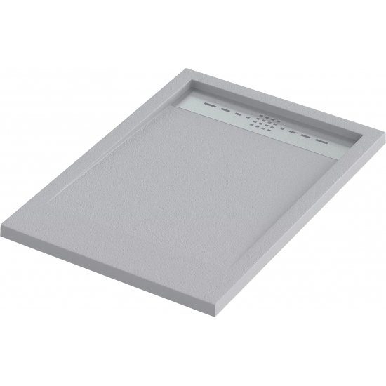Душевой поддон BAS Good Door Stella 100x90 литьевой мрамор, серый (без слива / ножек / экрана)