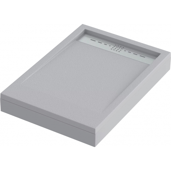 Душевой поддон BAS Good Door Stella 100x90 литьевой мрамор, серый (без слива / ножек / экрана)