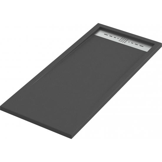 Душевой поддон BAS Good Door Stella 120x80 литьевой мрамор, черный (без слива / ножек / экрана)