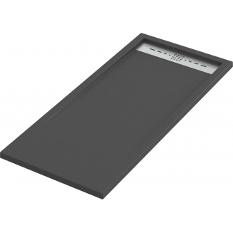 Душевой поддон BAS Good Door Stella 120x90 литьевой мрамор, чёрный (без слива / ножек / экрана)