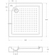 Душевой поддон BELBANGO TRAY-BB-A-90-15-W 90x90x15 акрил