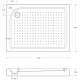 Душевой поддон BELBANGO TRAY-BB-AH-120/80-15-W-L 120x80x15 акрил
