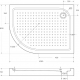 Душевой поддон BELBANGO TRAY-BB-RH-100/80-550-15-W-R 100x80x15 акрил