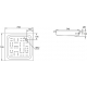Душевой поддон BLB Universal CF70 70x70 сталь, квадрат