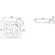Душевой поддон BLB Universal CF80 80x80 сталь, квадрат