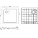 Душевой поддон CEZARES Tray SMC TRAY-SMC-A-80-550-150-W 80x80x14 стеклопластик