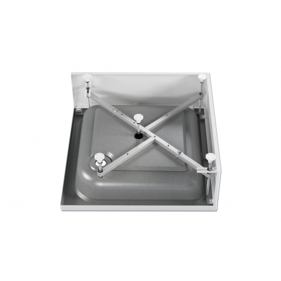Душевой поддон МЕТАКАМ Universal S 90x90x30 акрил, (каркас+экран)