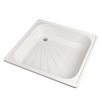 Душевой поддон MIXLINE 70x70x15 сталь, квадрат